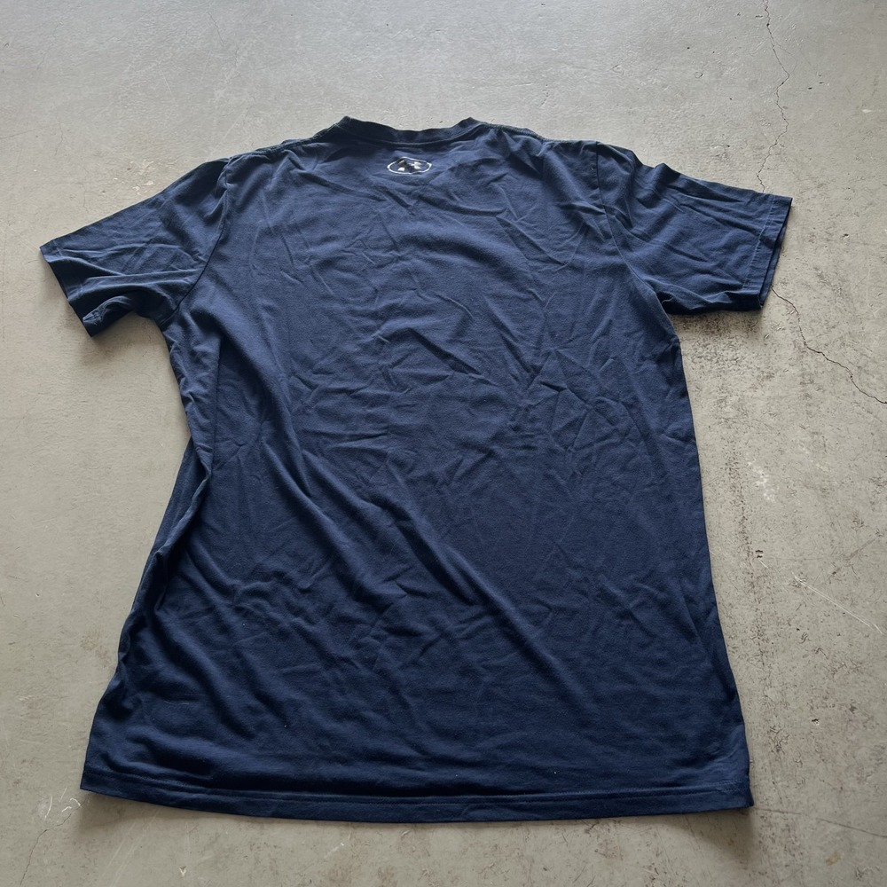 Project Rock Brahma Bull T Shirt Mens M Navy Gym Running Crossfit Lifting SS EUC - Picture 6 of 9